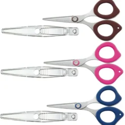 Kokuyo CLIPPY Non-Stick Scissors with Clip