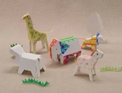 Kokuyo 3D Colouring Book Paper Animals