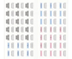 Kokuyo JIBUN TECHO Goods Index tabs for Biz