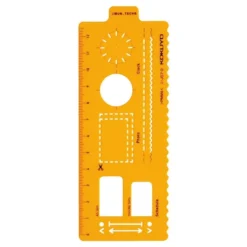 Kokuyo Jibun Techo Template Stencil - Icon Version