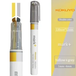 Kokuyo Mark+ Dual Colour Highlighter – Gentle Grey & Soft Hues, Clever Twin Tip