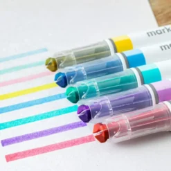 Kokuyo Mark+ Two Tone Colour Marker Highlighter