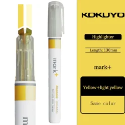 Kokuyo Mark+ Two Tone Colour Marker Highlighter