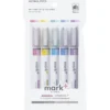 Kokuyo Mark+ Two Tone Colour Marker Highlighters (Set of 5)