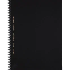 Kokuyo Soft Ring Notebook Black B5 — Ruled and Grid