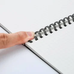 Kokuyo Soft Ring Notebook Black B5 — Ruled and Grid