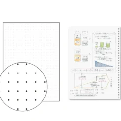 Kokuyo Soft Ring Notebook Clear A5 — Ruled and Dot Grid