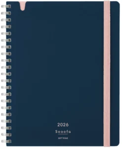 Kokuyo Softring Sooofa Diary 2026 - Monthly Grid Notes [B6]