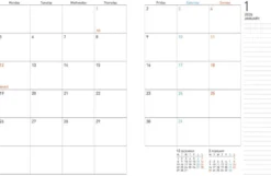 Kokuyo Softring Sooofa Diary 2026 - Monthly Grid Notes [B6]