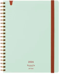 Kokuyo Softring Sooofa Diary 2026 - Monthly Grid Notes [B6]