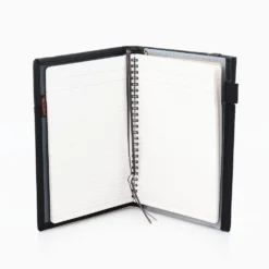Kokuyo Systemic Cover Notebook Synthetic Leather 6 mm Rule A5 Black