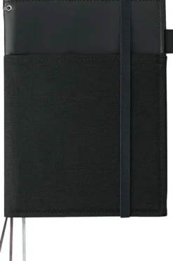 Kokuyo Systemic Cover Notebook Synthetic Leather 6 mm Rule A5 Black
