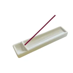 Kousaido Long Incense Dish - Milky White
