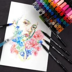 Kuretake ZIG Art & Graphic Twin Marker [4 colour set]