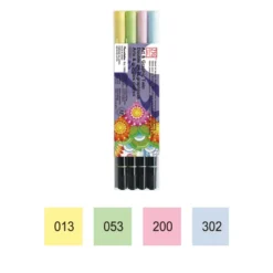 Kuretake ZIG Art & Graphic Twin Marker [4 colour set]