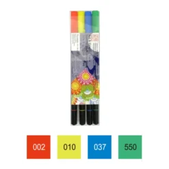 Kuretake ZIG Art & Graphic Twin Marker [4 colour set]