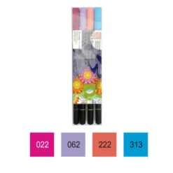 Kuretake ZIG Art & Graphic Twin Marker [4 colour set]
