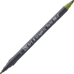 Kuretake ZIG Art & Graphic Twin-Tip RB & F (Brush Pen + Fine Point Marker) [80 colours]