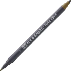 Kuretake ZIG Art & Graphic Twin-Tip RB & F (Brush Pen + Fine Point Marker) [80 colours]