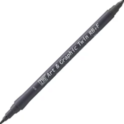 Kuretake ZIG Art & Graphic Twin-Tip RB & F (Brush Pen + Fine Point Marker) [80 colours]