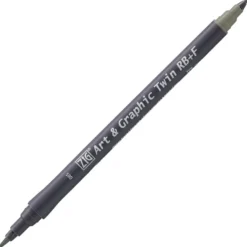Kuretake ZIG Art & Graphic Twin-Tip RB & F (Brush Pen + Fine Point Marker) [80 colours]