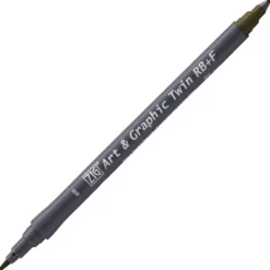 Kuretake ZIG Art & Graphic Twin-Tip RB & F (Brush Pen + Fine Point Marker) [80 colours]
