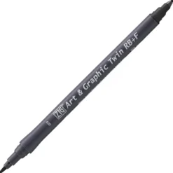 Kuretake ZIG Art & Graphic Twin-Tip RB & F (Brush Pen + Fine Point Marker) [80 colours]