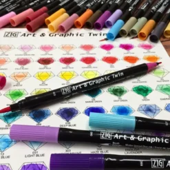 Kuretake ZIG Art & Graphic Twin Marker - 80 Colours Set