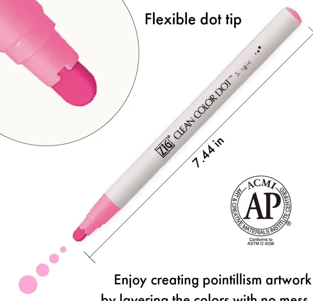 Kuretake ZIG Clean Color Dot 6 Colour Set