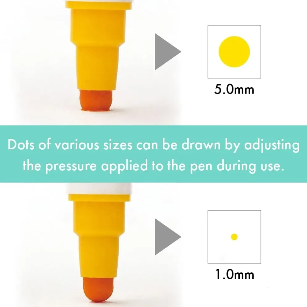 Kuretake ZIG Clean Color Dot 6 Colour Set