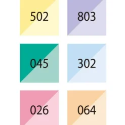 Kuretake ZIG Memory System Brushables - Pastel 6 Colours Set