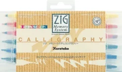 Kuretake ZIG Memory System Calligraphy Pen 12 Colour Set