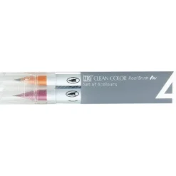 Kuretake ZIG Clean Color Real Brush - Set of 4 colours - Pop colours