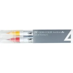 Kuretake ZIG Clean Color Real Brush - 4 Pack - Pure Colours