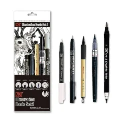 Kuretake ZIG Inktober Illustration Basic Set 2