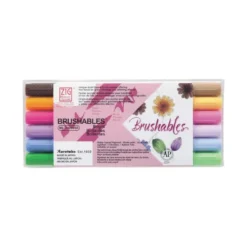 Kuretake ZIG Memory System Brushables Bright 6-Colour Set