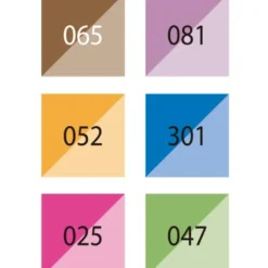 Kuretake ZIG Memory System Brushables Bright 6-Colour Set