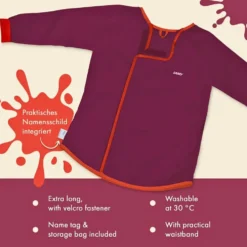 LAMY Aquaplus Children’s Painting Apron – Multi-Red Art Coat
