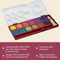 LAMY Aquaplus Multired Paint Box – 12 Colour Watercolour Set
