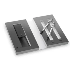 LAMY Logo Matt Black Ballpoint Pen and Mechanical Pencil Set