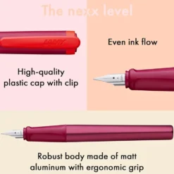 LAMY nexx Fountain Pen Limited Edition – Multi-Red & Multi-Blue