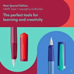 LAMY nexx Fountain Pen Limited Edition – Multi-Red & Multi-Blue