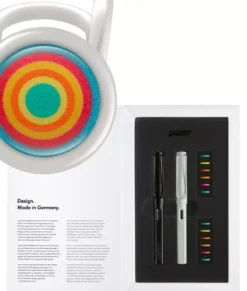 LAMY Safari Multicolour Special Edition Fountain Pen Set – All White & All Black