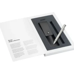 LAMY swift Palladium Rollerball Pen + Leather Pouch set
