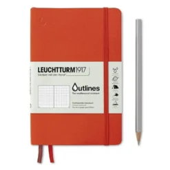 LEUCHTTURM1917 Paperback Outlines Notebook B6+ (Dotted)