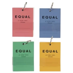 LIFE EQUAL A7 Word Cards – 100 Plain Sheets, Made in Japan