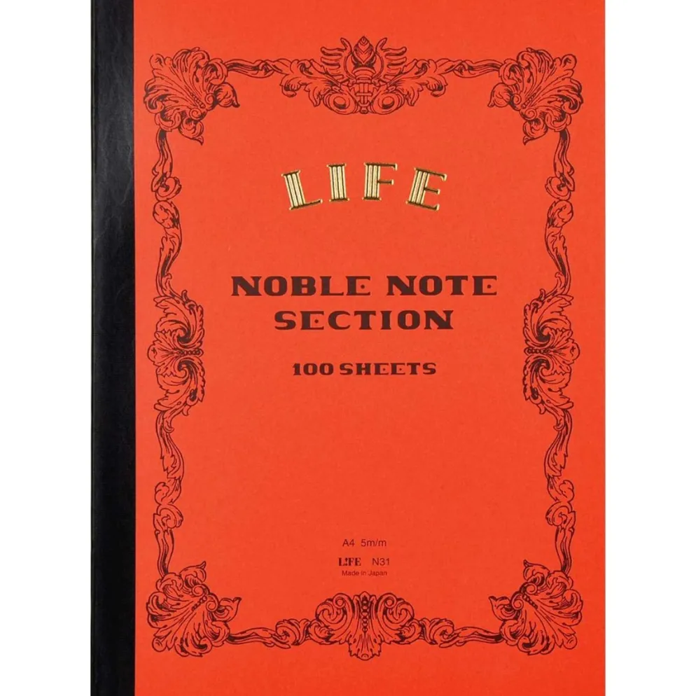 LIFE Noble Note A4 Notebook – Ruled, Plain or Grid