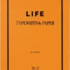 Life Typing Paper Notepad A4