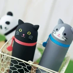 LIHIT LAB PuniLabo Stand Pen Case - Black Cat