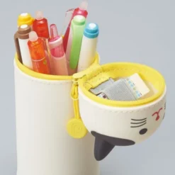 LIHIT LAB PuniLabo Stand Pen Case - White Cat